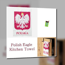 Delantal Águila polaca 🦅 Polski Polonia Escudo rojo
