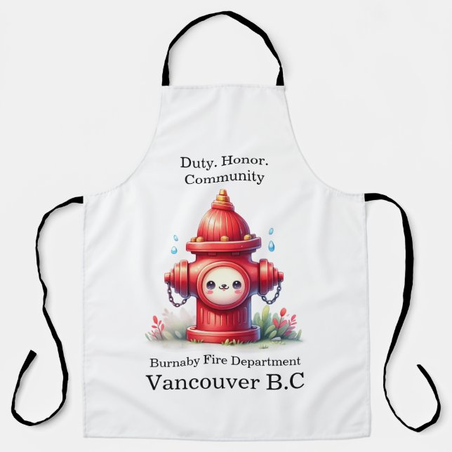 Delantal Agujero de fuego lúgubre en el parque (Anverso)