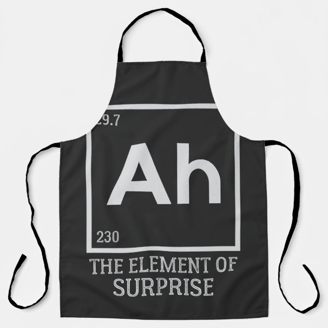 Delantal Ah, el elemento de sorpresas (Anverso)