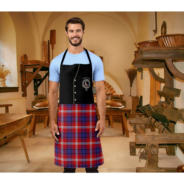 Delantal Ainslie Clan Badge & Tartan Kilt Apron (Subido por el creador)