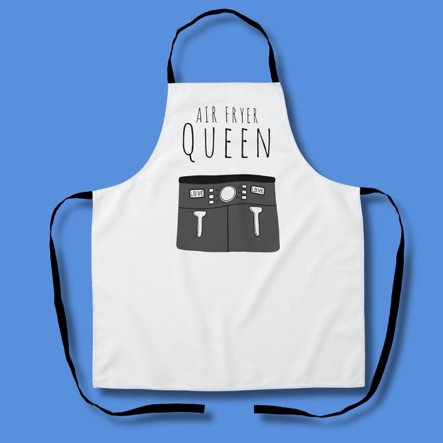 Delantal Air Fryer Queen ('Air Fryer Queen' kitchen apron)