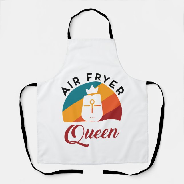 Delantal Air Fryer Queen Fried Food Cooking Cooking (Anverso)
