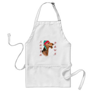 Delantal Airedale Terrier Santa Paws