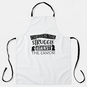 Delantal Ajedrez - El ajedrez es lucha contra el error