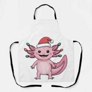 Delantal Ajolote Divertido Gorro de Santa Navidad Outfit