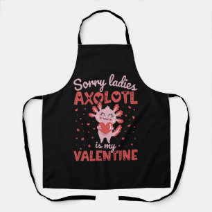 Delantal Ajolote es mi San Valentín