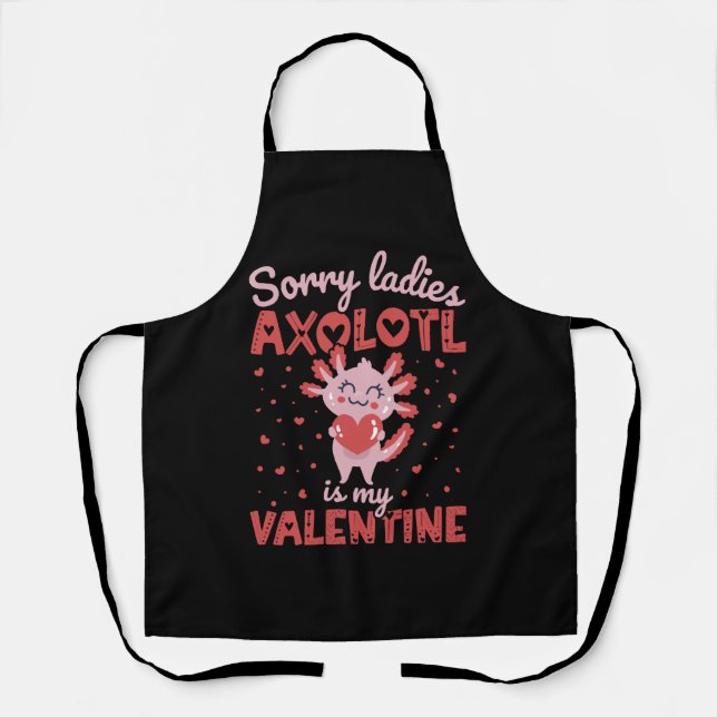 Delantal Ajolote es mi San Valentín (Anverso)
