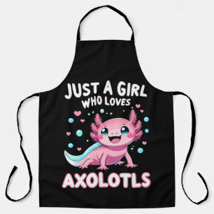 Delantal Ajolote Kawaii Solo Una Chica Que Ama Ajolotes