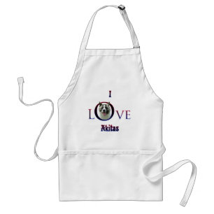 Delantal Akita I Love