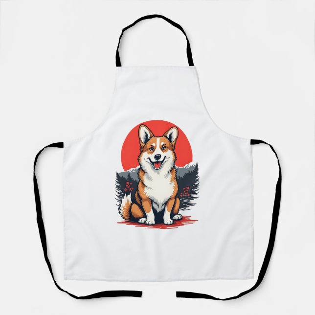 Delantal Akita Inu Dog (Anverso)