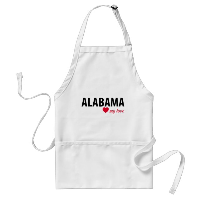 Delantal Alabama mi amor (Frente)