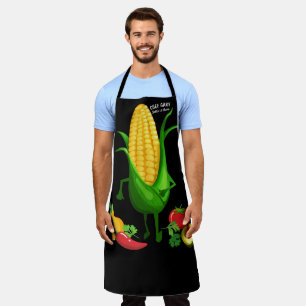 Delantal Alarma de la cocina personalizada de maíz