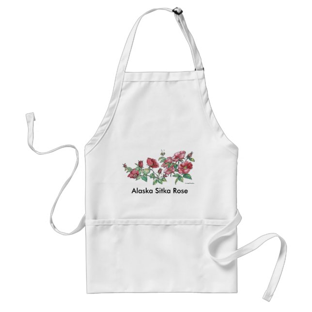 Delantal Alaska Sitka Rosa con Bumblebee Garden Apron (Frente)