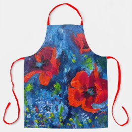 Delantal Alaskan Poppies Apron