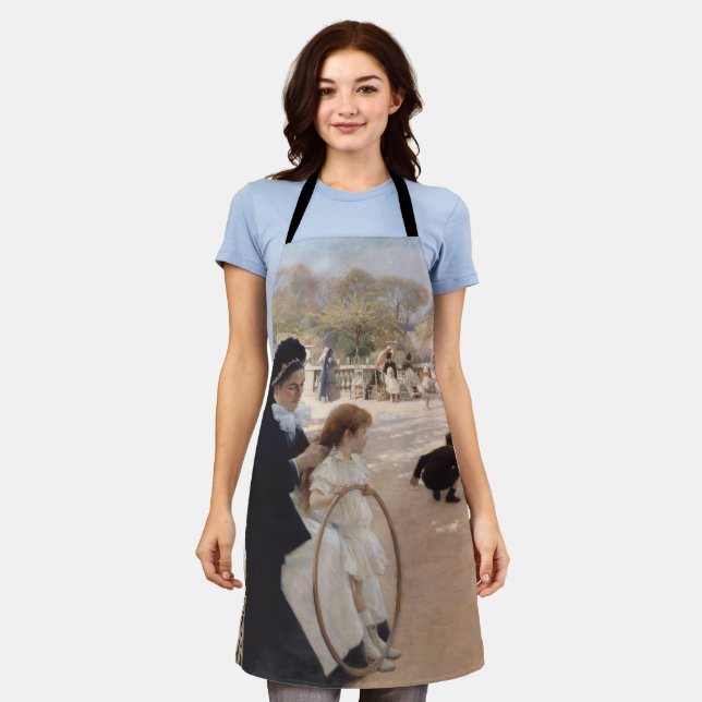 Delantal Albert Edelfelt - Jardines de Luxemburgo, París (Gastado)