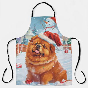 Delantal Alegría de los Navidades Chow Chow Winter Wonderla