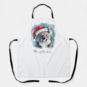 Delantal Alegría de Navidad Australiana, Koala personalizad