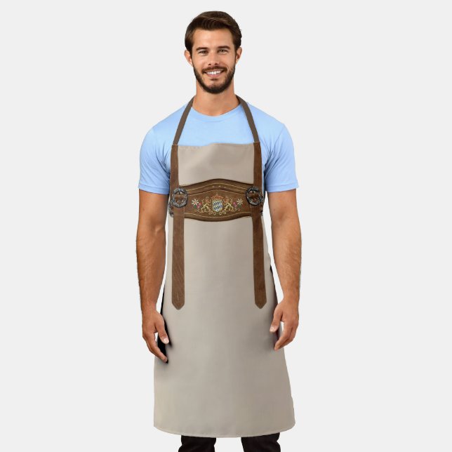 Delantal Alemán y Oktoberfest Lederhosen Apron (Gastado)