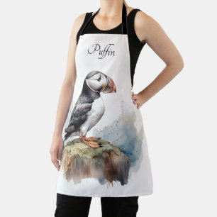 Delantal Aleta en una acuarela de rock, personalizado