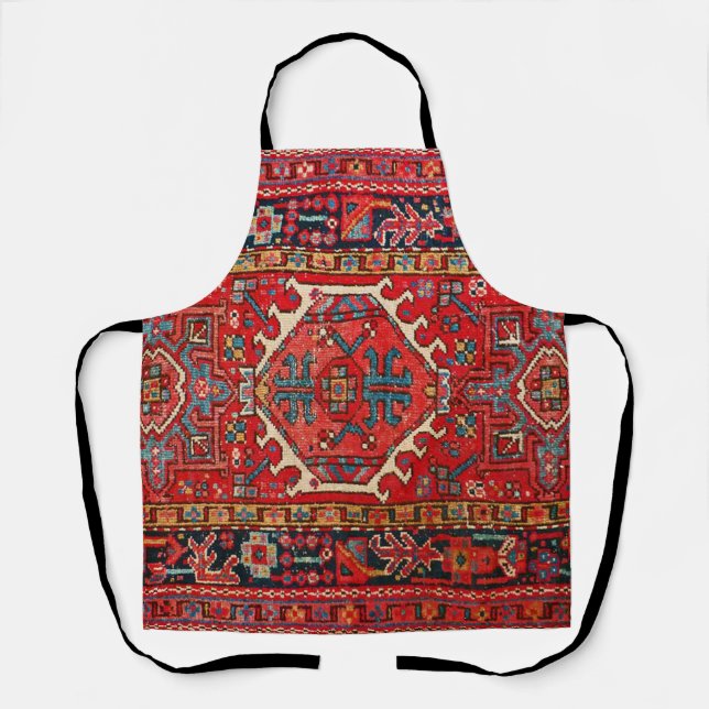 Delantal Alfombra Oriental Turca Persa Antigua (Anverso)