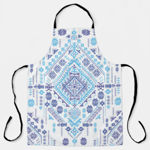 Delantal Alfombra paisley india, patrón de mandala étnica.