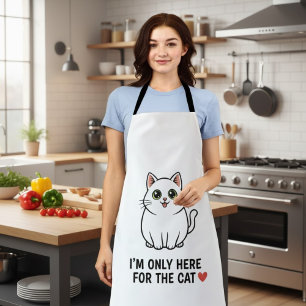 Delantal Alfombrilla divertida para amantes de gatos en San