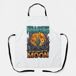 Delantal Algo que asusta a la luna Halloween Zombie Mano Tu