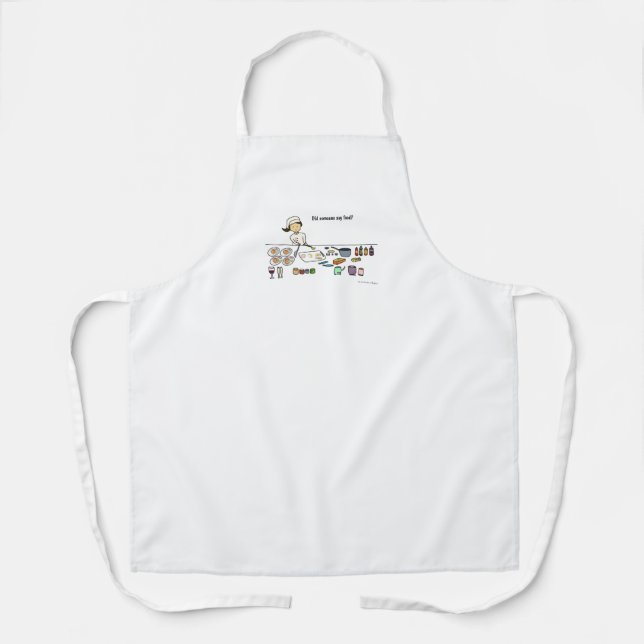 Delantal Alguien dijo comida Apron (Anverso)