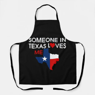 Delantal Alguien en Texas me ama preciado Dios bendice