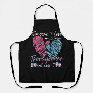 Delantal Alguien Que Amo Es La Bandera Transexual LGBTQ Pri