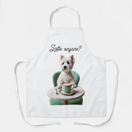 Delantal ¿Alguien último? Westie Coffeeshop Apron,