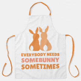 Delantal Algunos Conejitos A Amar - Apron De Pascua