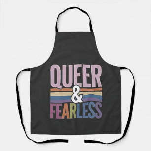 Delantal Aliado del mes del Orgullo LGBT, poco audaz y gay
