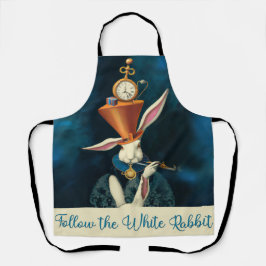 Delantal Alicia en Apron de Conejo Blanco de Maravilla