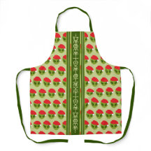 Alien lindo en Santa Hat Motif tu texto en glifos