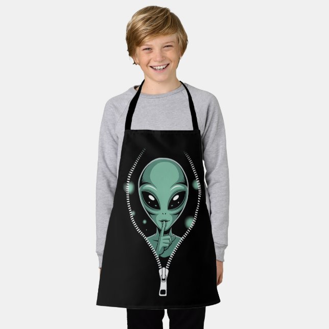 Delantal Alien Peeping (Gastado)