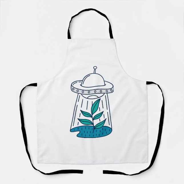 Delantal Aliens UFO (Anverso)