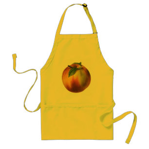 Delantal Alimento Antiguo Fruta, Melocotón Orgánico Maduro 