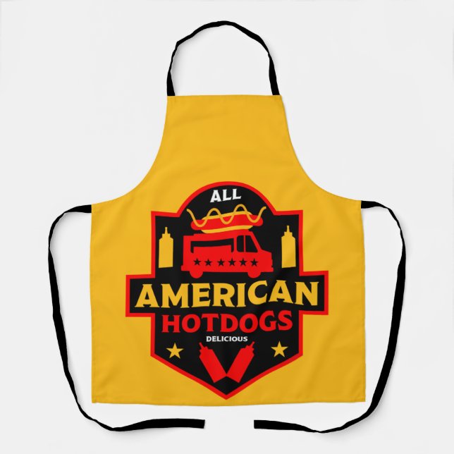 Delantal All American Hotdogs Foodies Apron (Anverso)
