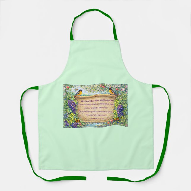 Delantal All-Over Kitchen Apron with Scripture (Anverso)