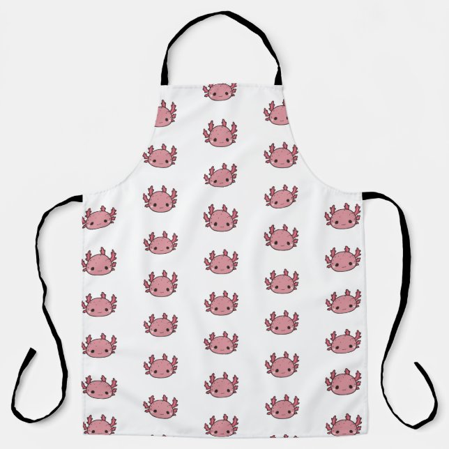 Delantal All-Over Print Apron Ajolote Rosa (Anverso)