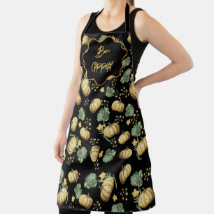 Delantal All-Over Print Apron Bon appétit con Calabaza