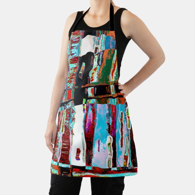 Delantal All-Over Print Apron Collapse Reflection Abstract (in situ)