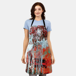 Delantal All‑Over Print Apron – Corrosion Pulse