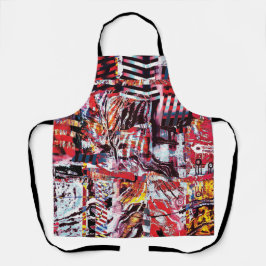 Delantal All‑Over Print Apron – Fragmented Pulse