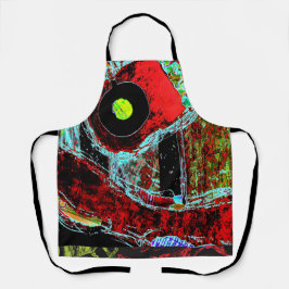 Delantal All-Over Print Apron - Frequency Serpent Abstract