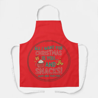 Delantal All-Over Print Apron, Medium Christmas