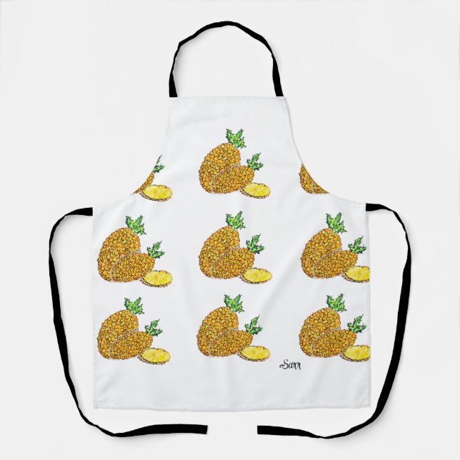 Delantal All-Over Print Apron  : Pineapples  (Anverso)