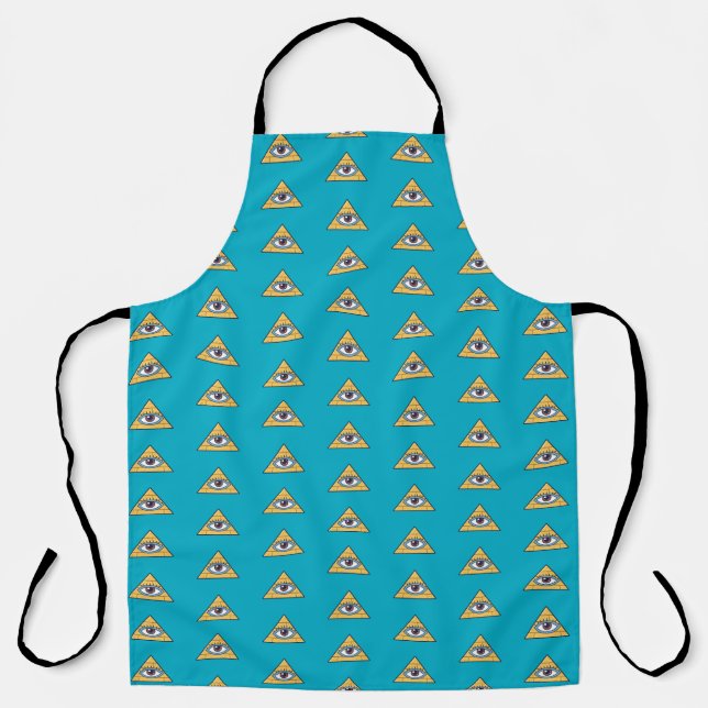 Delantal All-Over Print Apron piramide iluminada (Anverso)