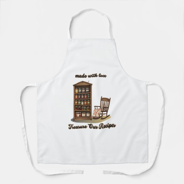 Delantal All-Over Print Apron, Treasure Our Recipes (Anverso)